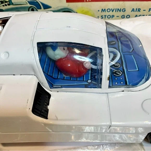 Vintage Alps Fully Working, Tin, Chaparral 2F Battery Operated Race Car With Box